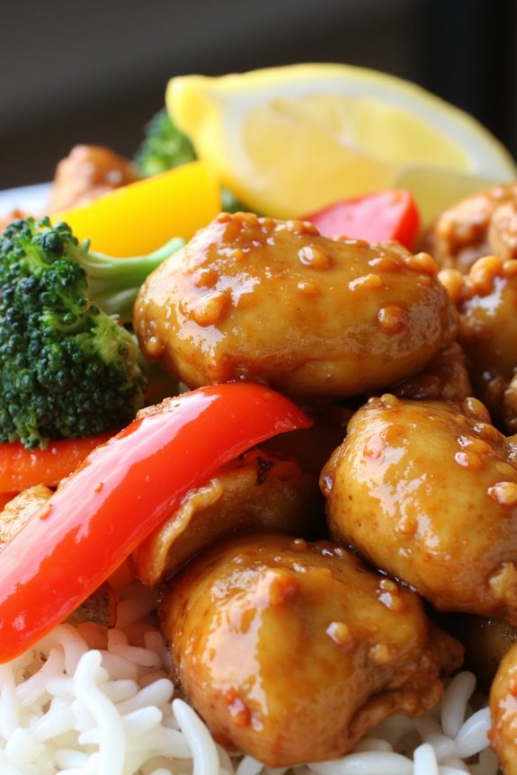 lemon chicken with vegetables