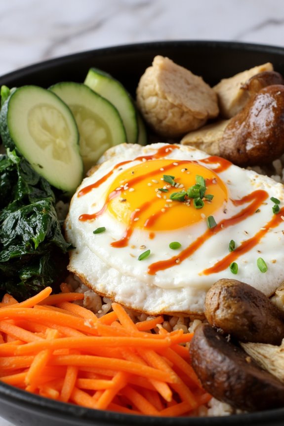 low carb korean bibimbap delight