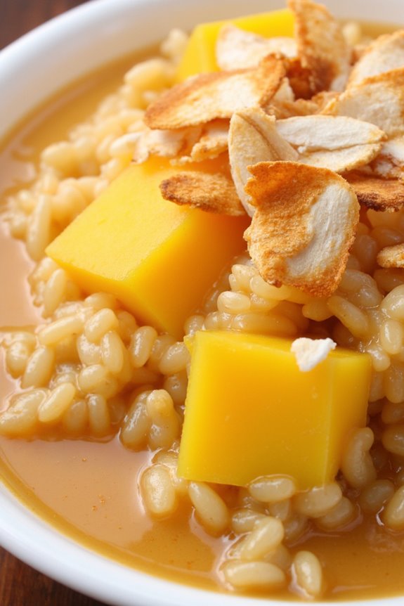 mango infused filipino rice cake