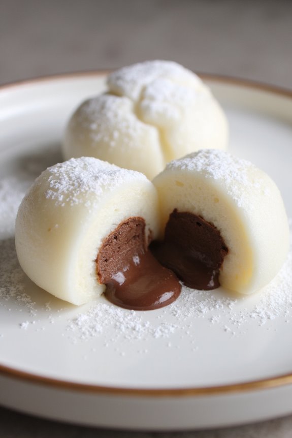 nutella filled mochi bites