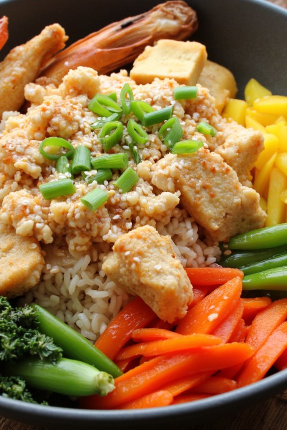 nutritious gluten free rice bowl