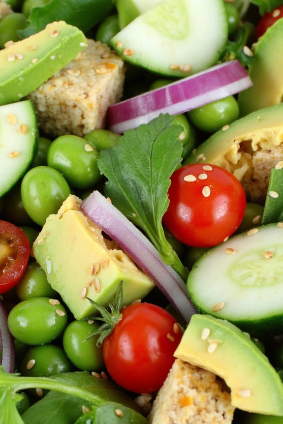 nutritious plant based salad