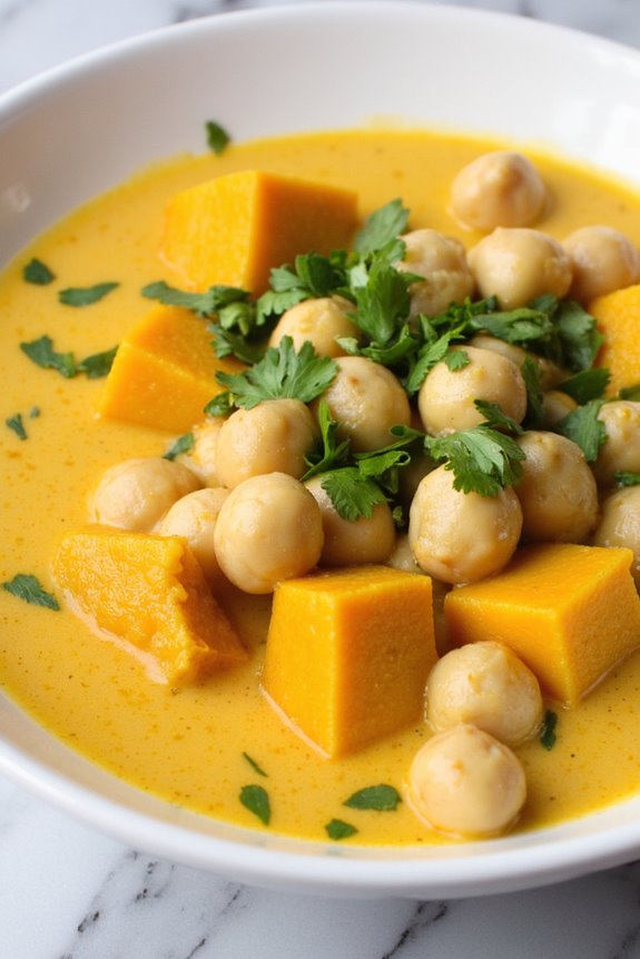 nutritious pumpkin chickpea curry