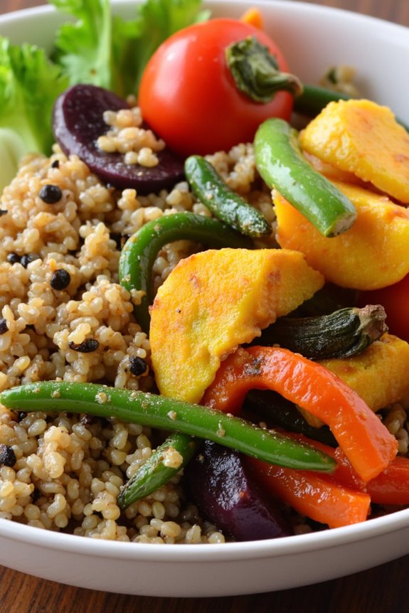 nutritious quinoa vegetable dish