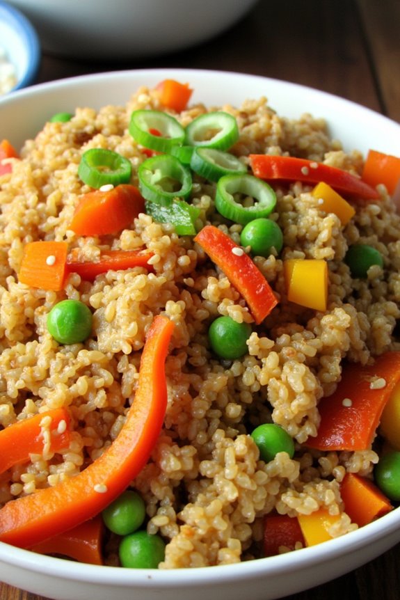 nutritious quinoa vegetable stir fry