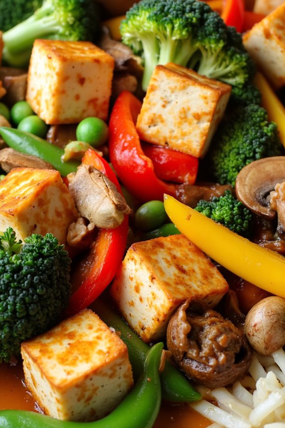 nutritious tofu vegetable stir fry