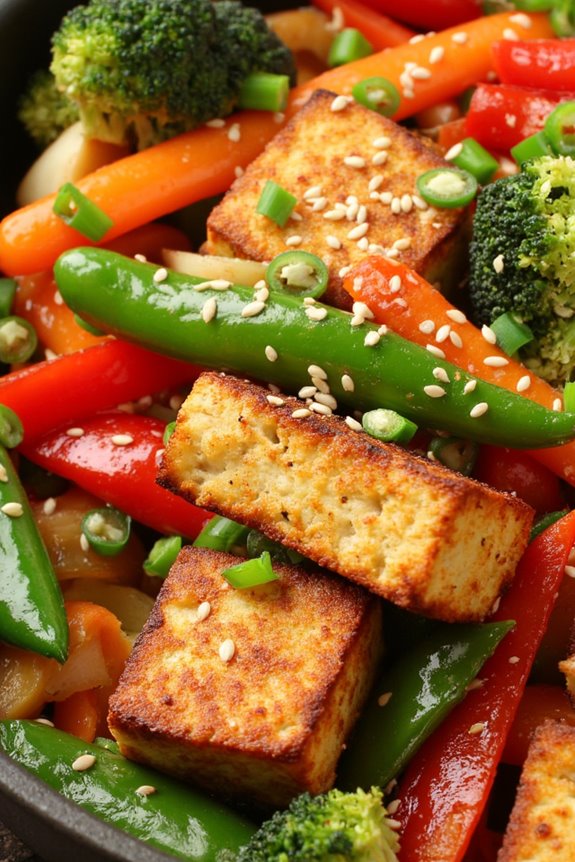nutritious tofu vegetable stir fry