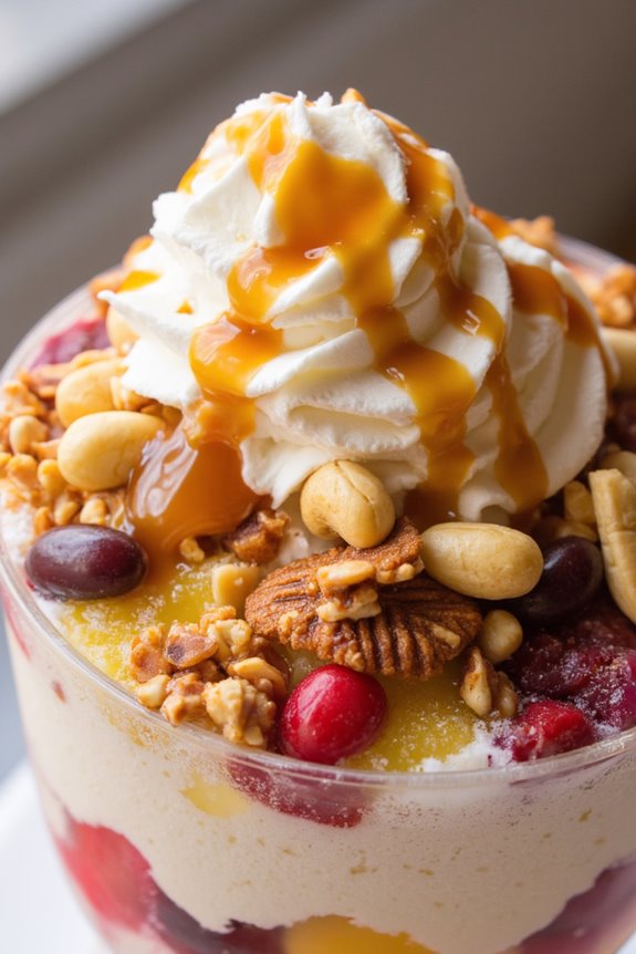 nutty dessert with texture