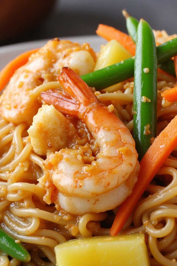 pancit canton with pineapple