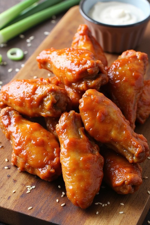 peanut butter spicy wings