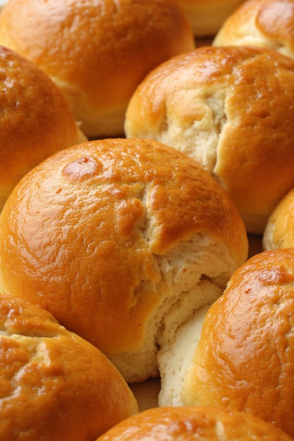 pineapple buns with toppings