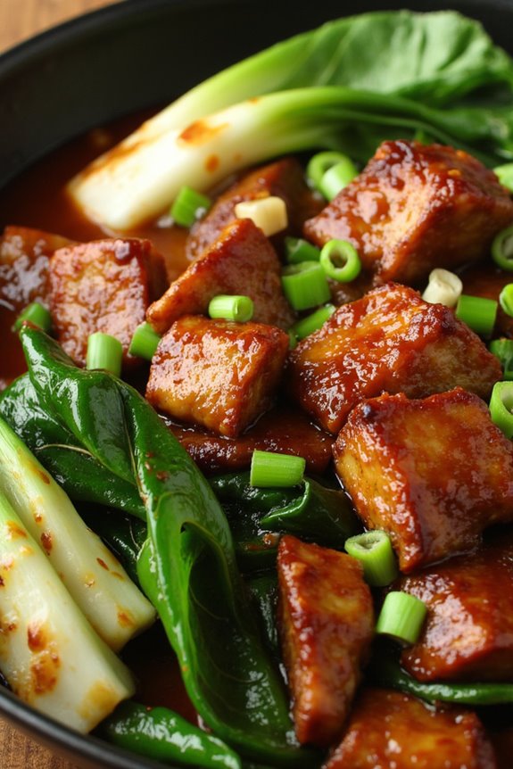 pork belly bok choy stir fry