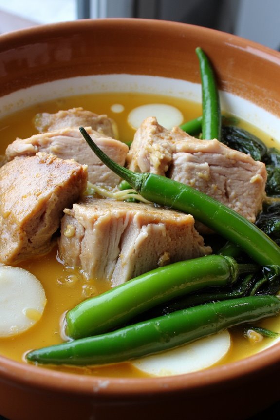 pork in tangy soup