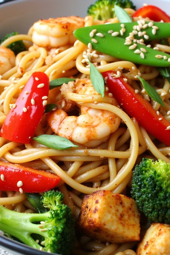 quick and customizable lo mein
