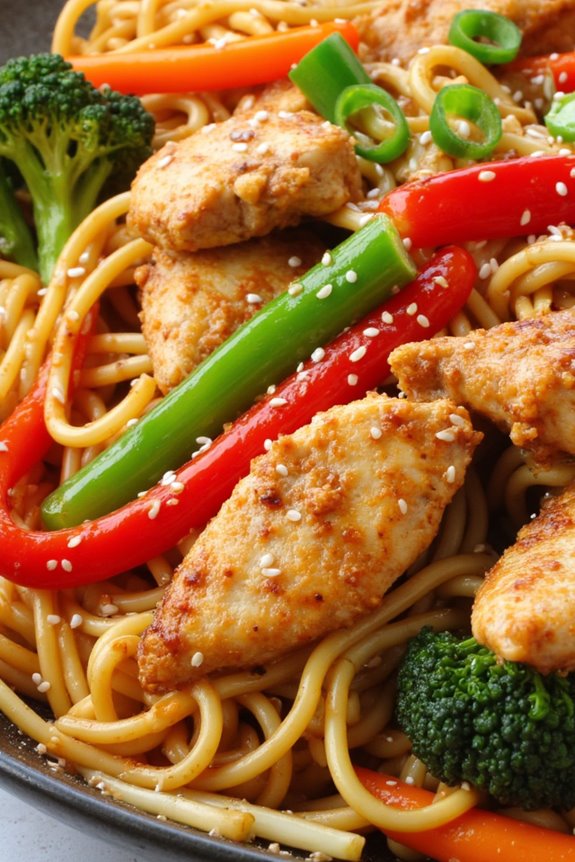 quick customizable chicken noodles