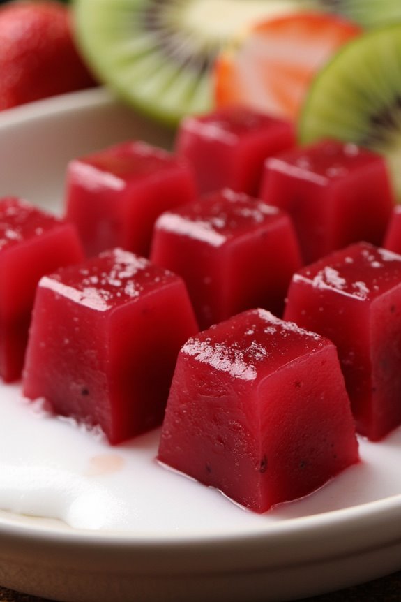 red bean jelly dessert