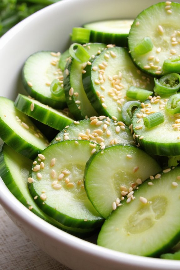 refreshing healthy cucumber salad