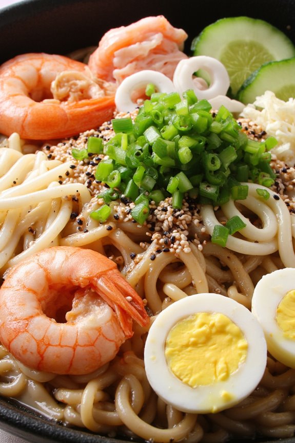 revitalizing cold seafood noodles