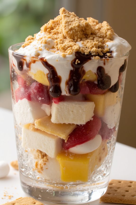 s mores inspired halo halo dessert