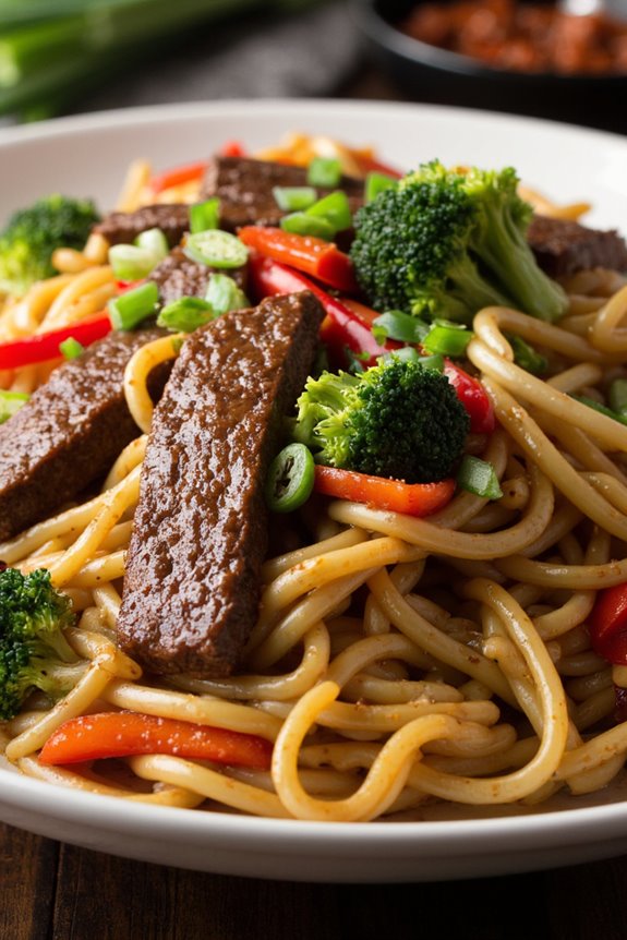 satisfying flavorful stir fried noodles