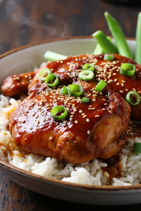 savory baked chicken thighs