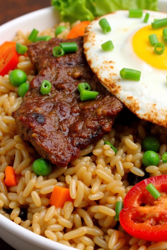 savory beef fried rice