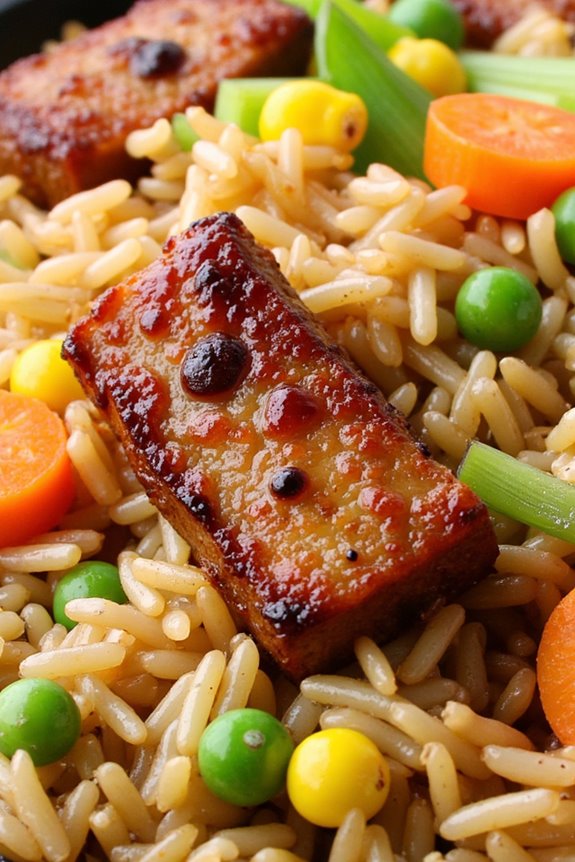 savory char siu fried rice