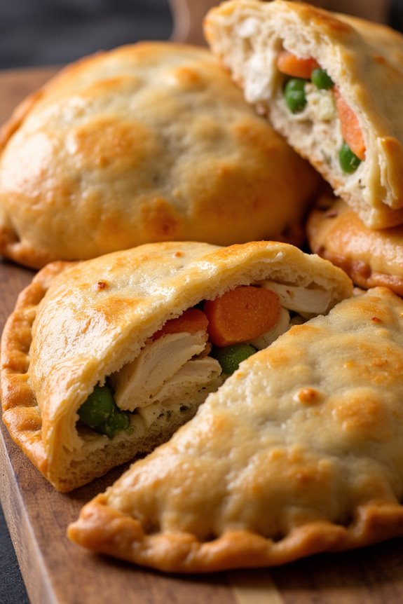 savory chicken filled pastry