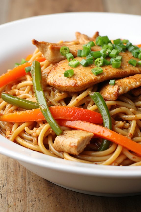 savory chicken noodle dish