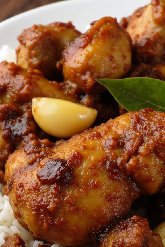 savory filipino chicken dish