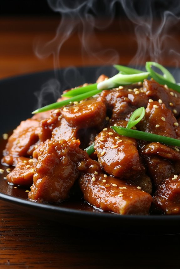 savory honey garlic beef