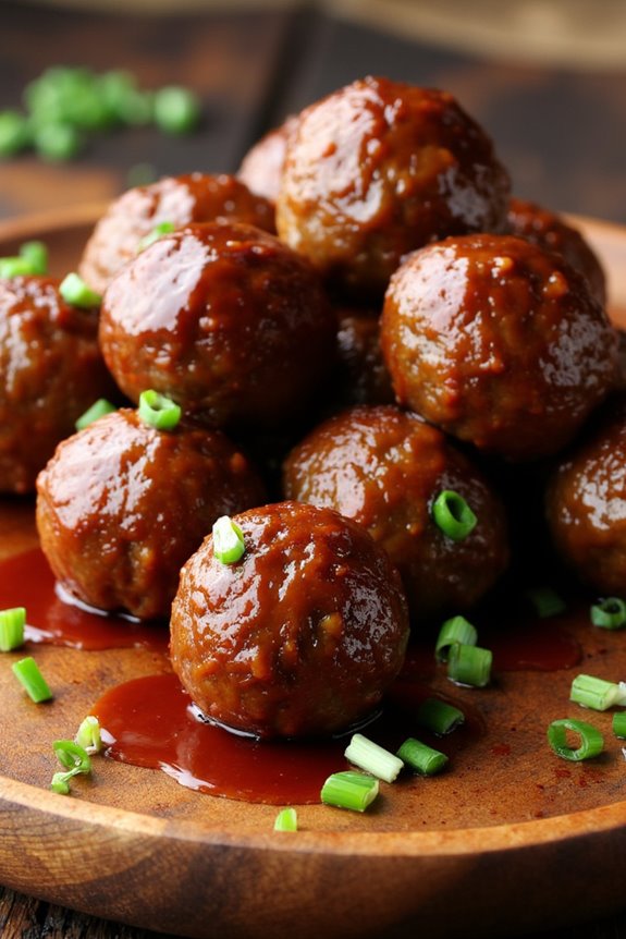 savory korean beef meatballs