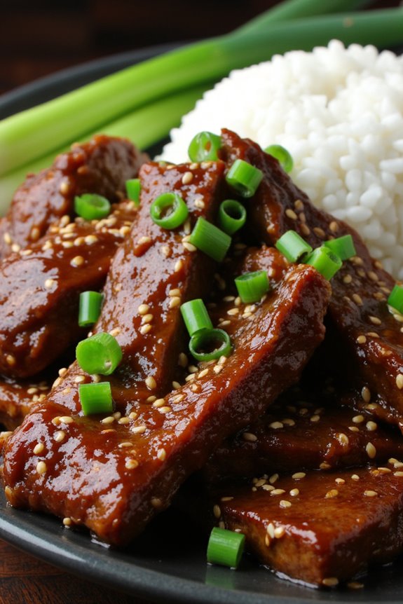 savory korean beef stir fry