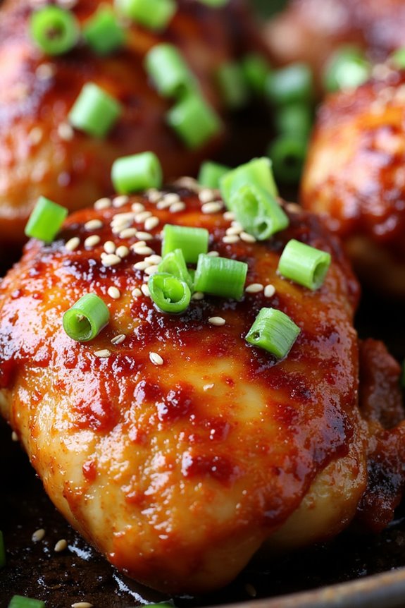 savory marinated korean chicken