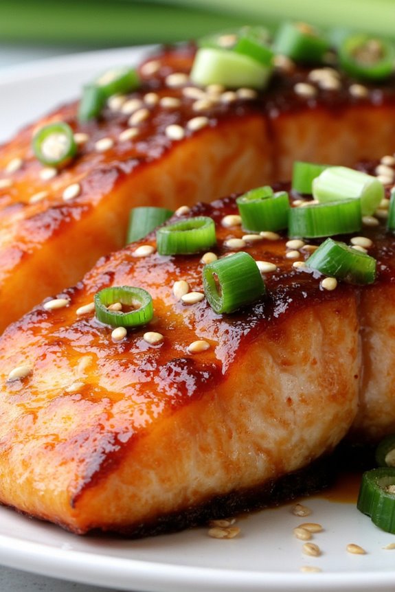 savory miso glazed salmon