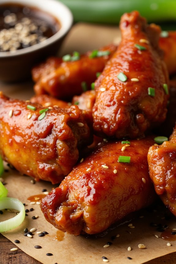 savory miso glazed wings