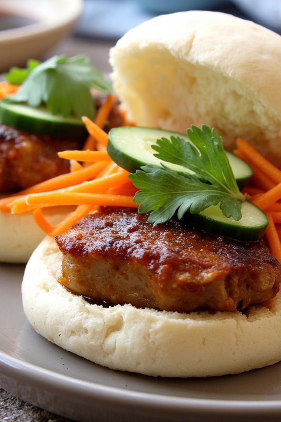 savory pork belly buns