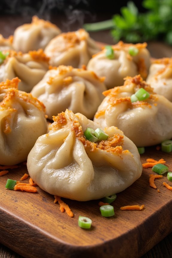 savory pork vegetable dumplings