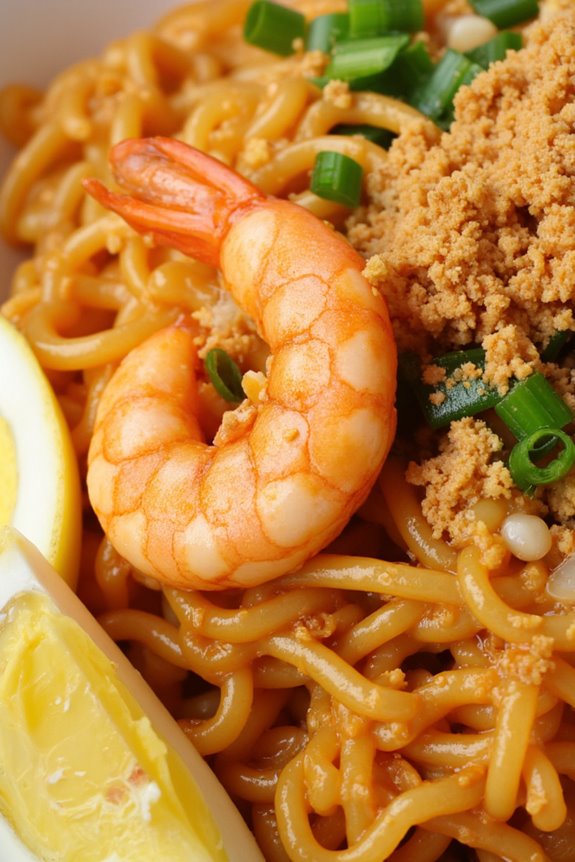 savory shrimp noodle dish