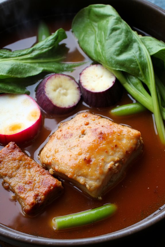 savory tangy pork soup