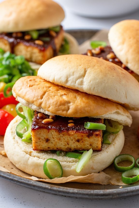 savory teriyaki tofu buns