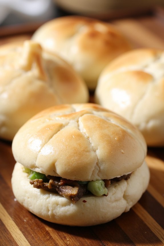 savory vegetarian bao buns
