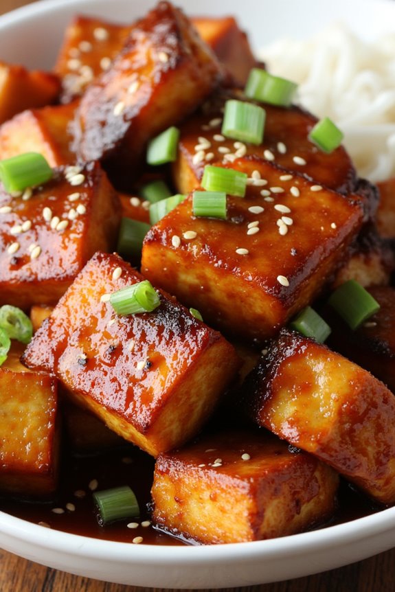 savory vegetarian char siu