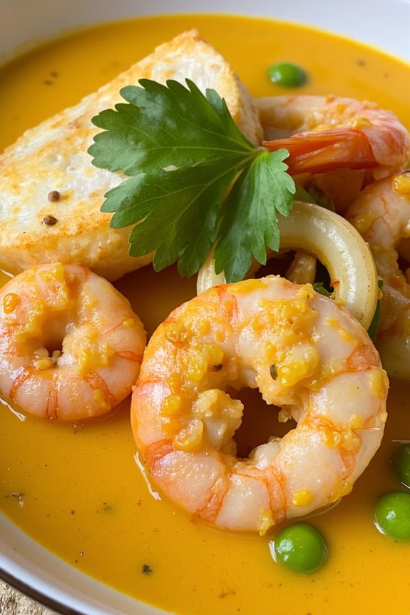 seafood curry with coconut milk