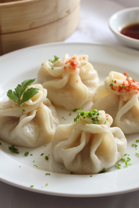 seafood filled dumpling delight