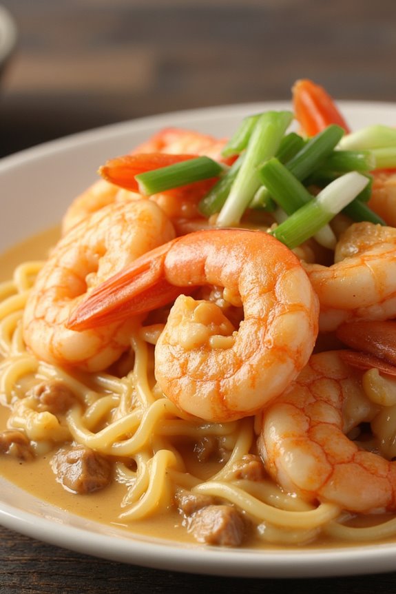 seafood in rich sauce