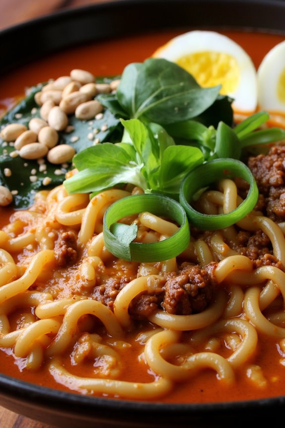 sichuan spicy noodle dish