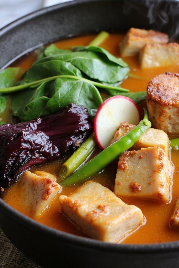 sour savory miso pork soup