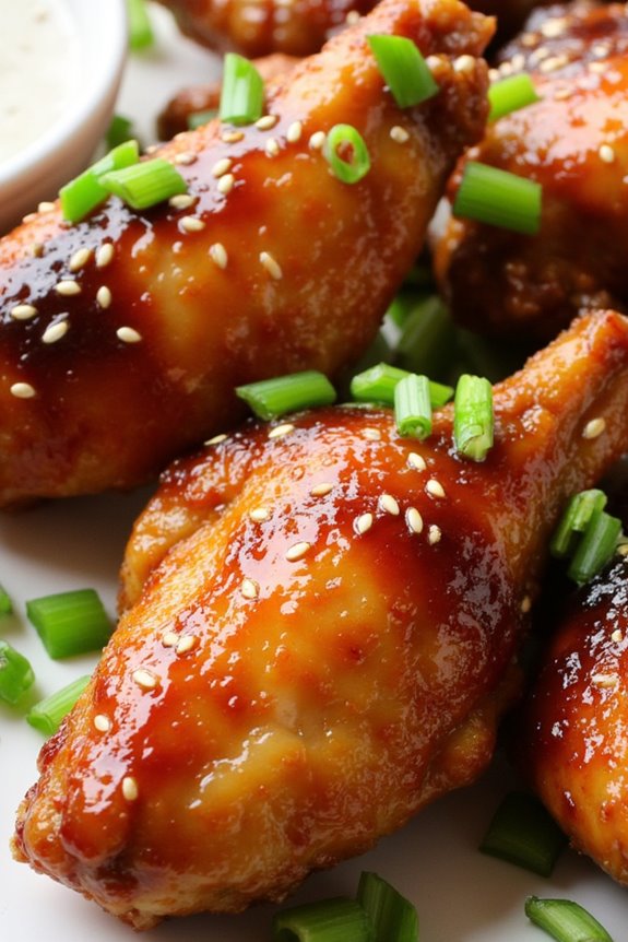 soy garlic glazed wings