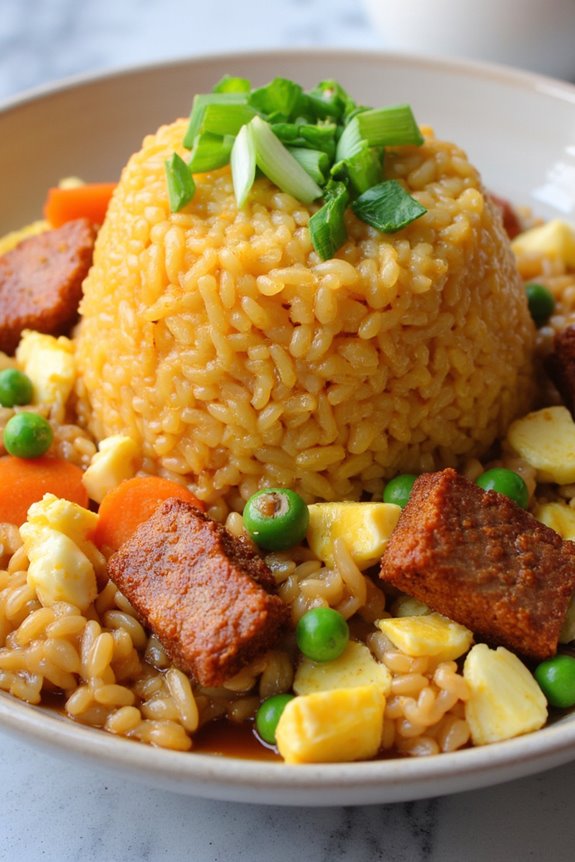 spam eggs rice delight